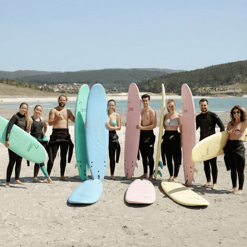 Escuela de surf en costa da morte